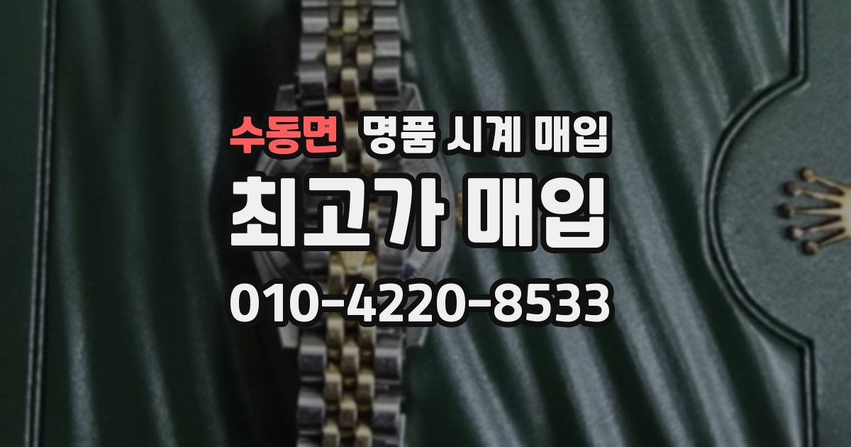 수동면 명품 시계 매입
