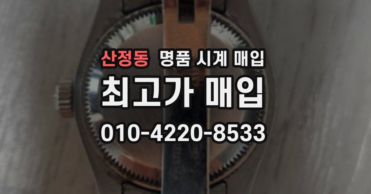 산정동 명품 시계 매입