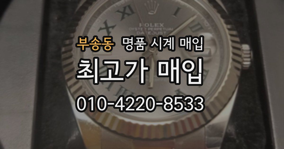 부송동 명품 시계 매입
