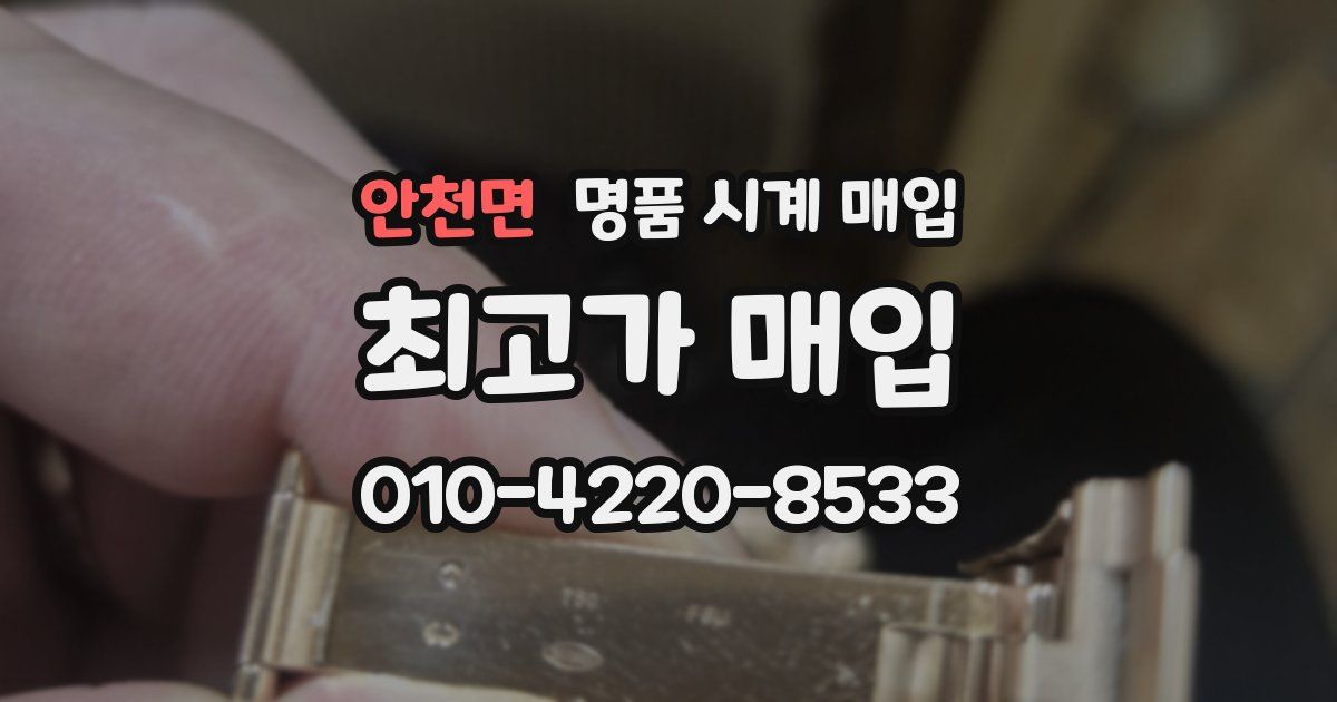 안천면 명품 시계 매입