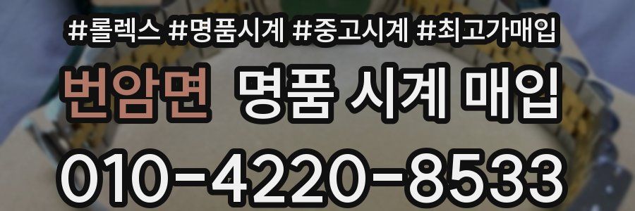번암면 명품 시계 매입