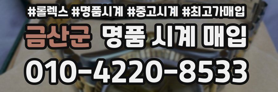 금산군 명품 시계 매입