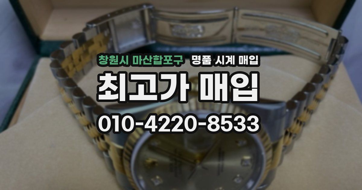 창원시 마산합포구 명품 시계 매입