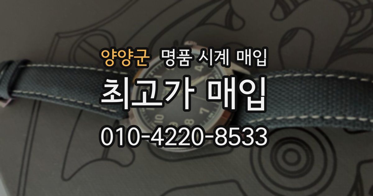 양양군 명품 시계 매입