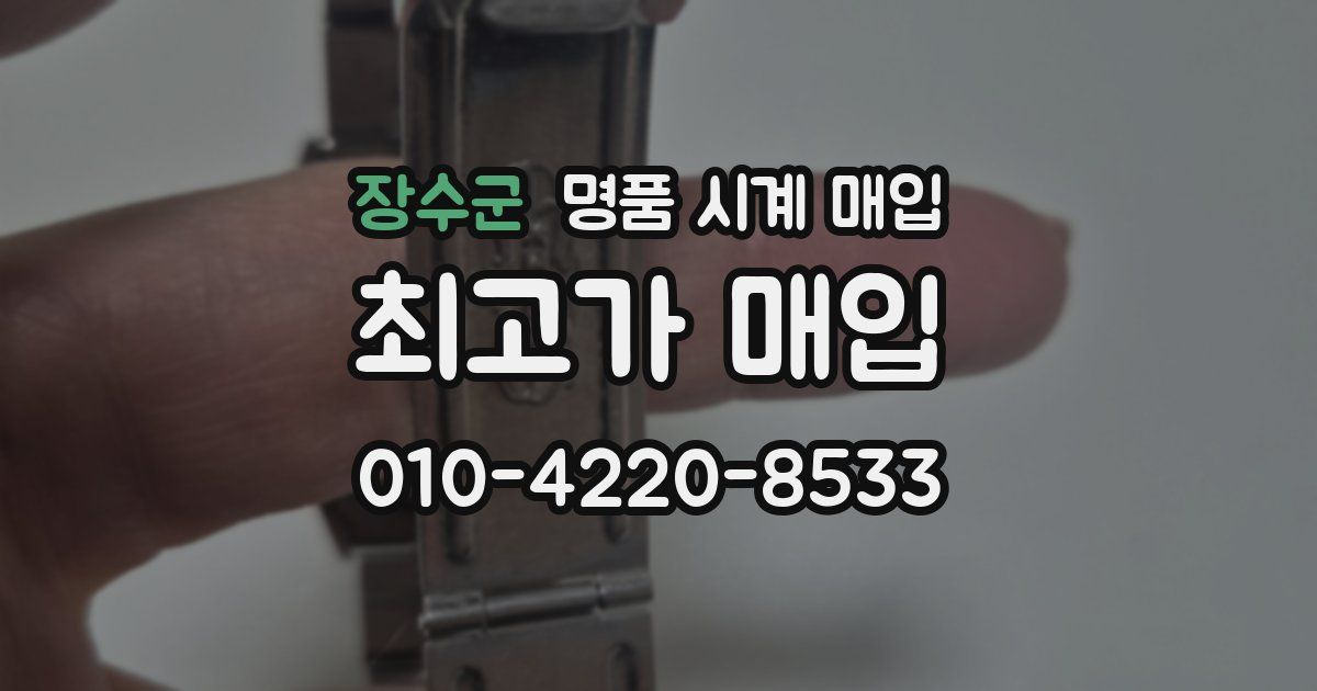 장수군 명품 시계 매입