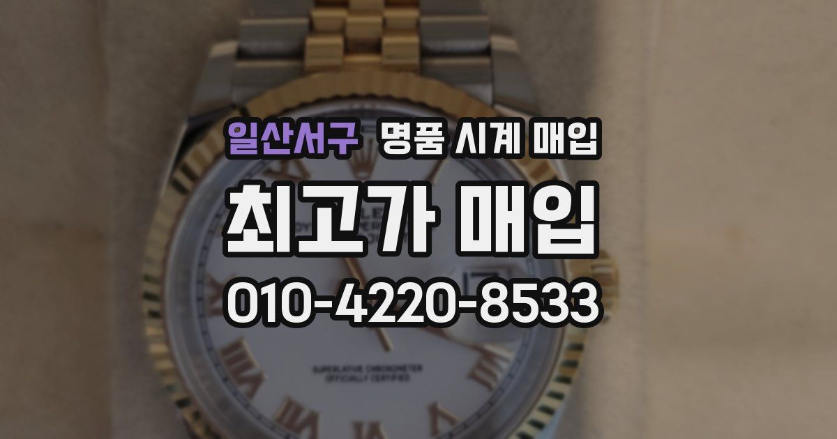 일산서구 명품 시계 매입