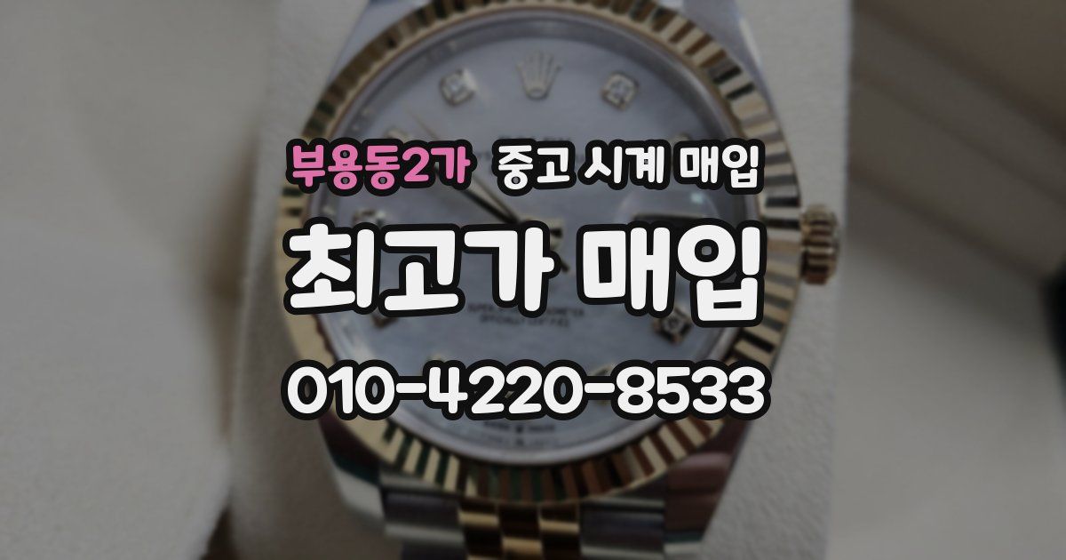 부용동2가 중고 시계 매입
