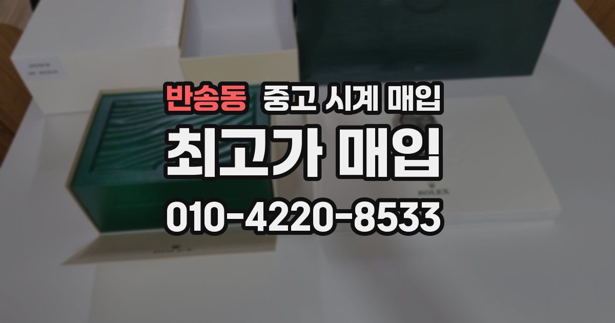 반송동 중고 시계 매입