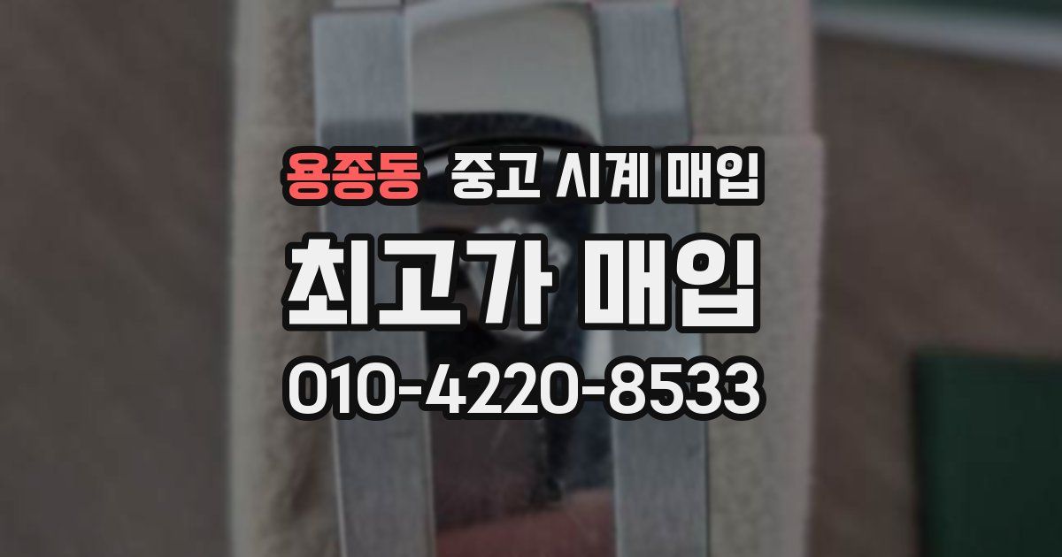 용종동 중고 시계 매입