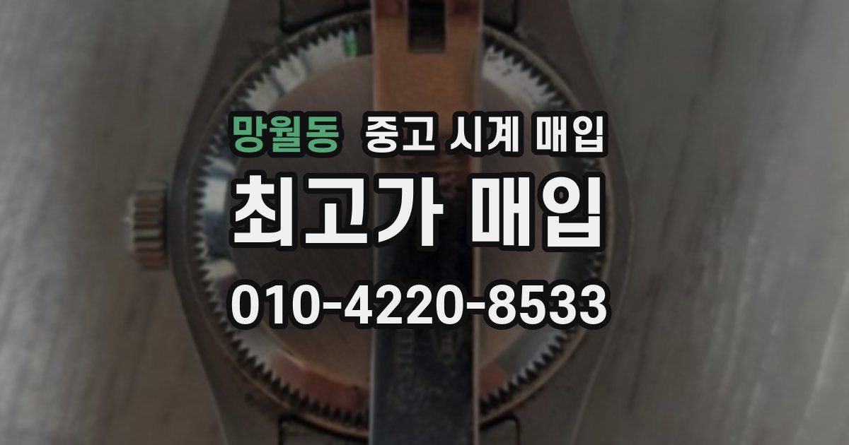망월동 중고 시계 매입