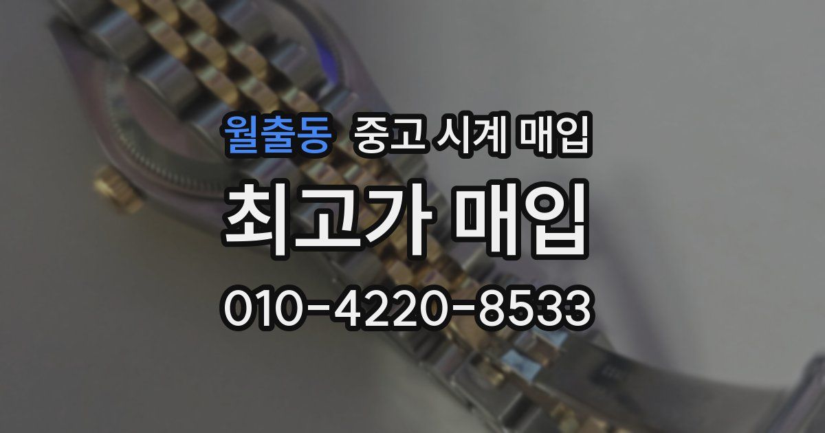 월출동 중고 시계 매입