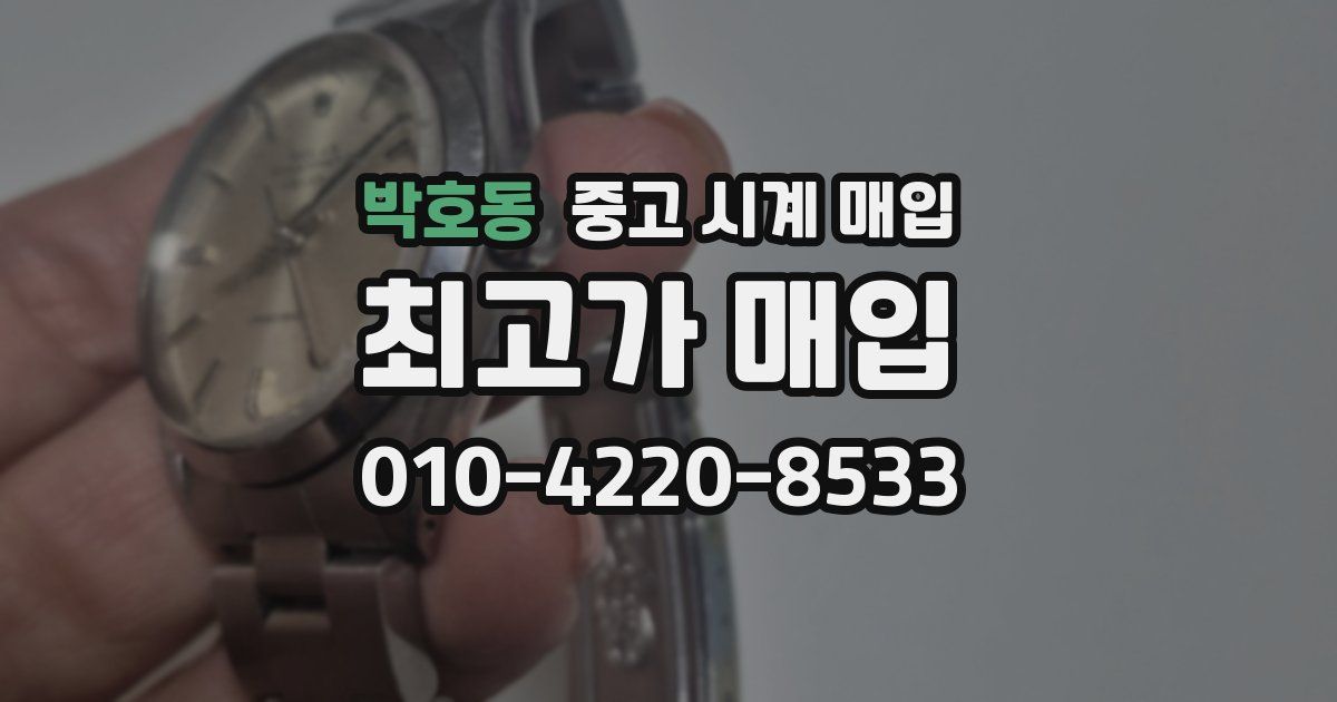 박호동 중고 시계 매입