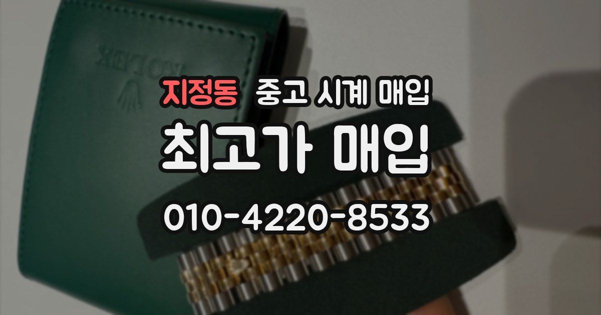 지정동 중고 시계 매입