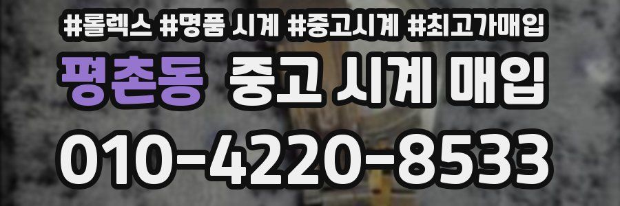 평촌동 중고 시계 매입