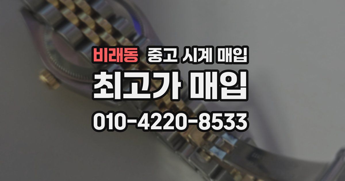 비래동 중고 시계 매입