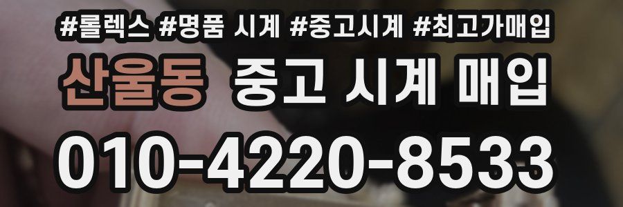 산울동 중고 시계 매입