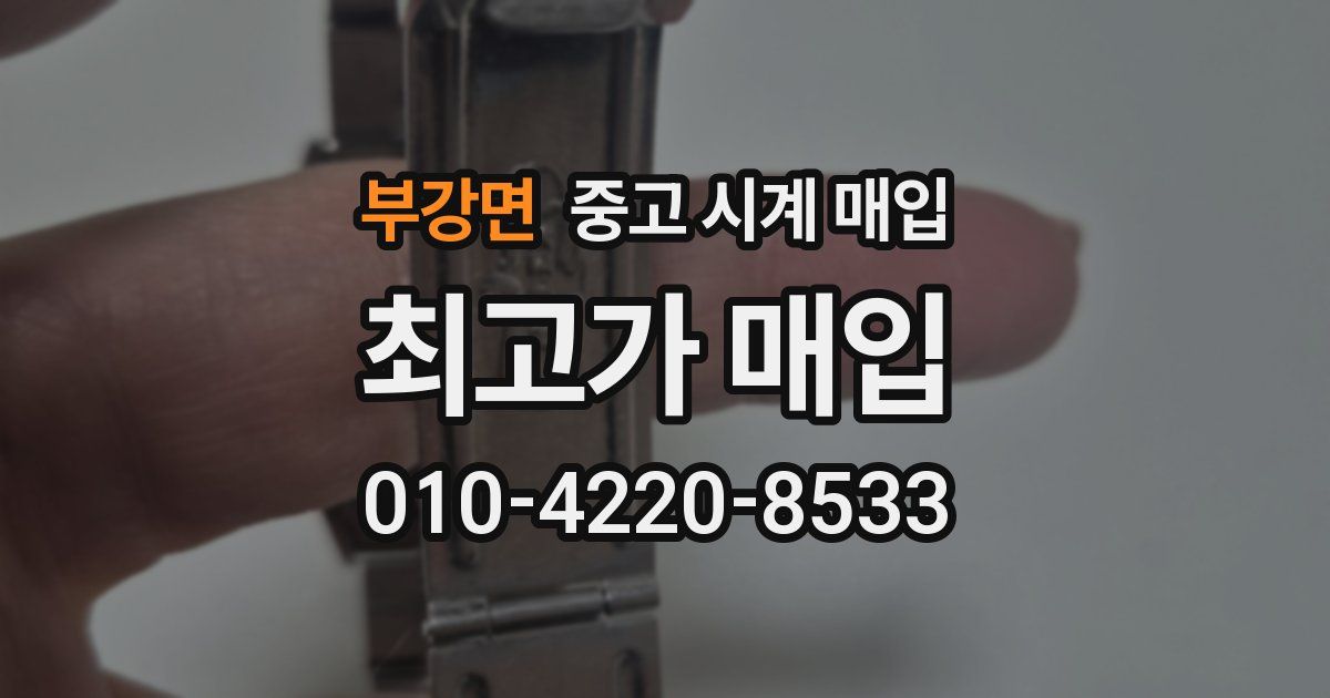 부강면 중고 시계 매입