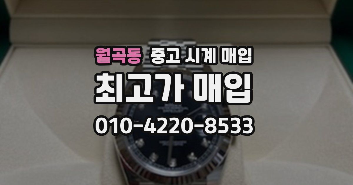 월곡동 중고 시계 매입