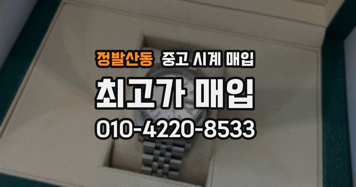 정발산동 중고 시계 매입