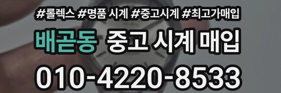 배곧동 중고 시계 매입