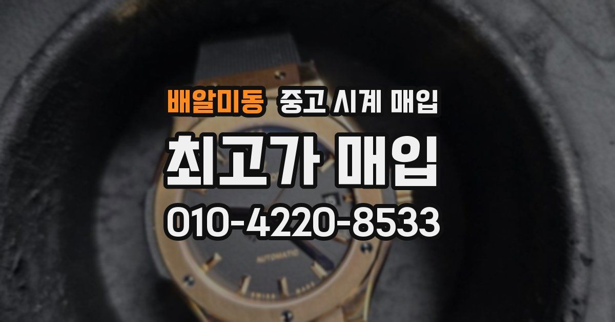 배알미동 중고 시계 매입