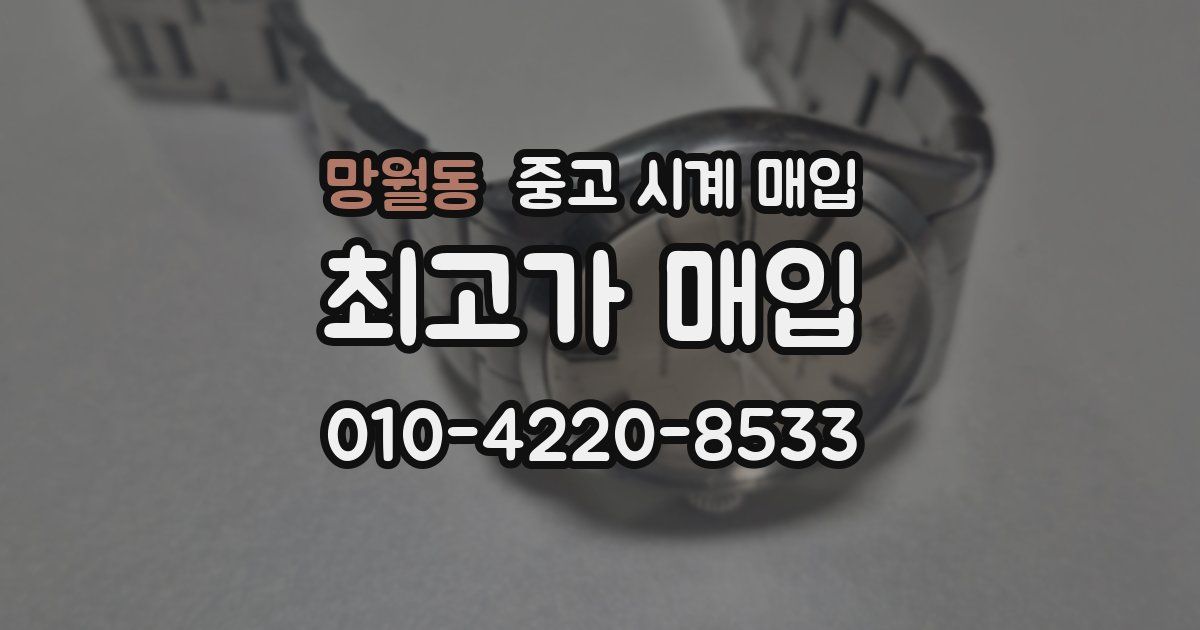 망월동 중고 시계 매입