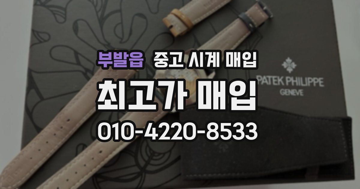 부발읍 중고 시계 매입