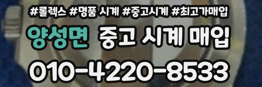 양성면 중고 시계 매입