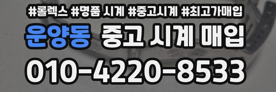 운양동 중고 시계 매입