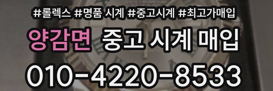 양감면 중고 시계 매입
