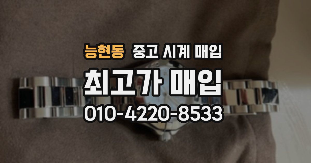 능현동 중고 시계 매입