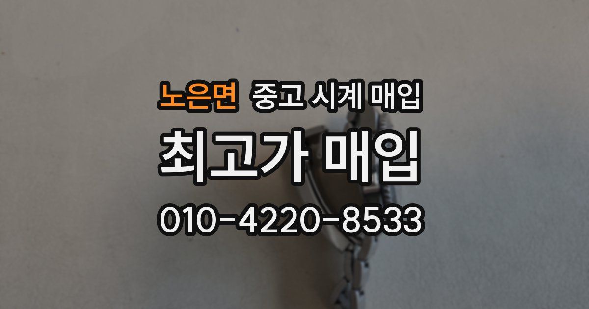 노은면 중고 시계 매입
