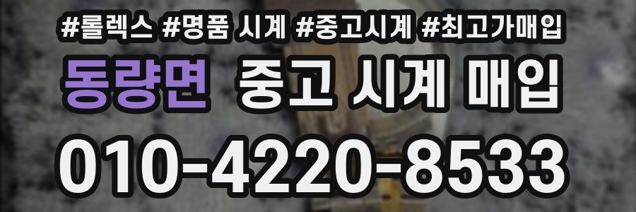 동량면 중고 시계 매입