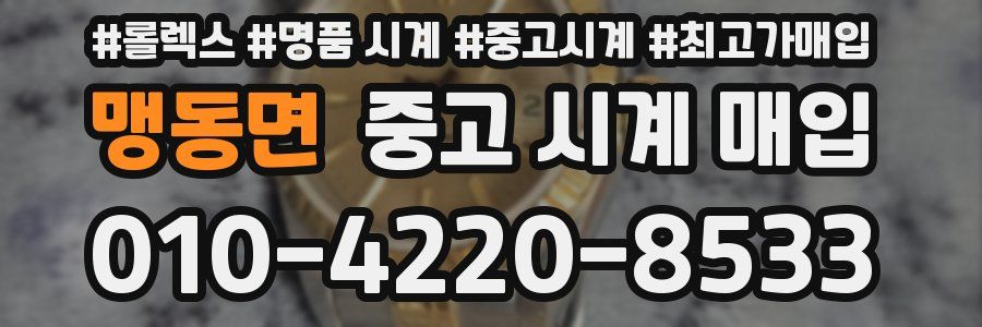 맹동면 중고 시계 매입