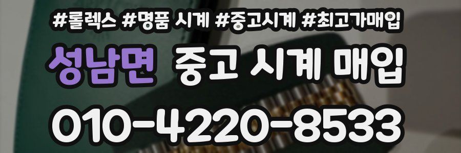 성남면 중고 시계 매입