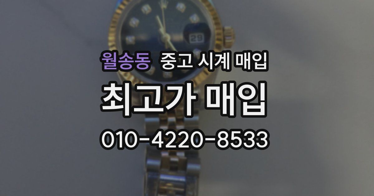 월송동 중고 시계 매입