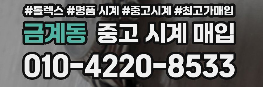 금계동 중고 시계 매입