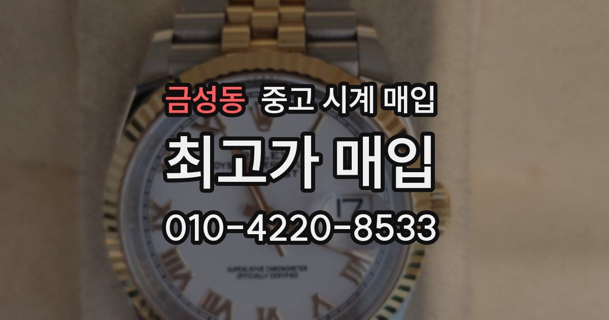 금성동 중고 시계 매입