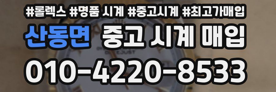 산동면 중고 시계 매입