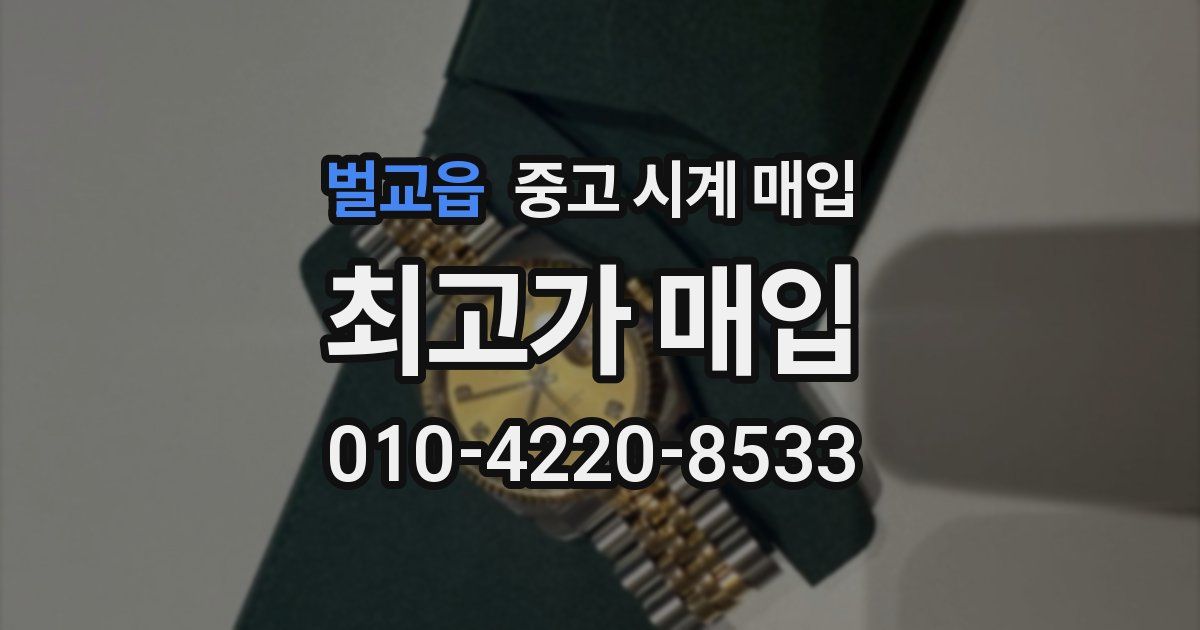 벌교읍 중고 시계 매입