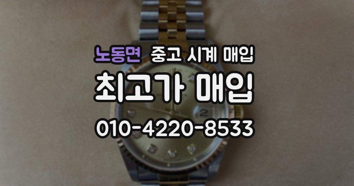 노동면 중고 시계 매입