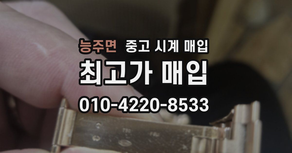 능주면 중고 시계 매입