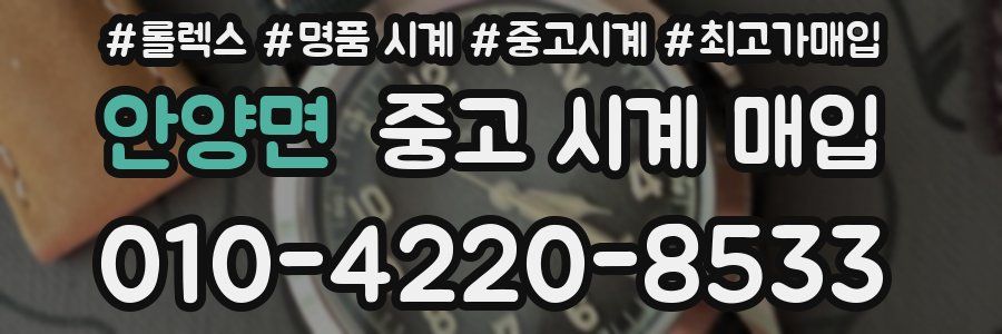 안양면 중고 시계 매입