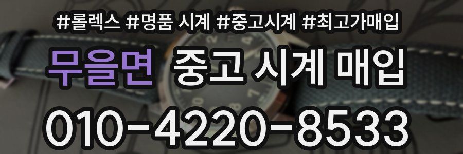 무을면 중고 시계 매입