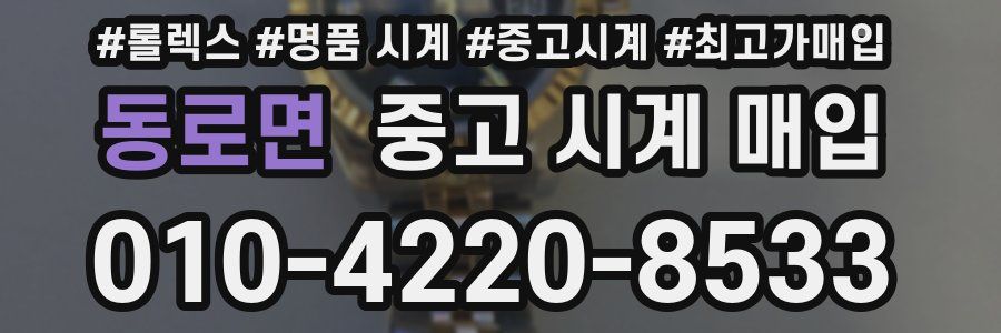 동로면 중고 시계 매입