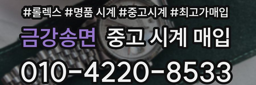 금강송면 중고 시계 매입
