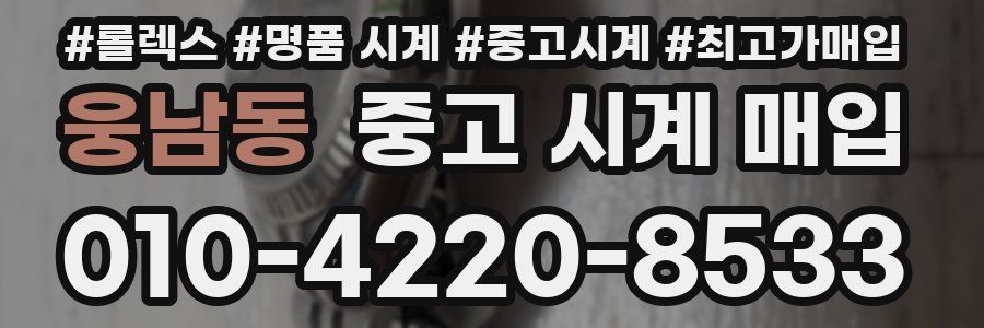 웅남동 중고 시계 매입