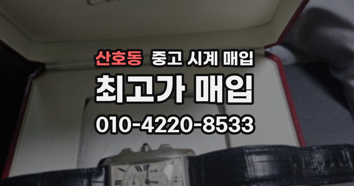 산호동 중고 시계 매입