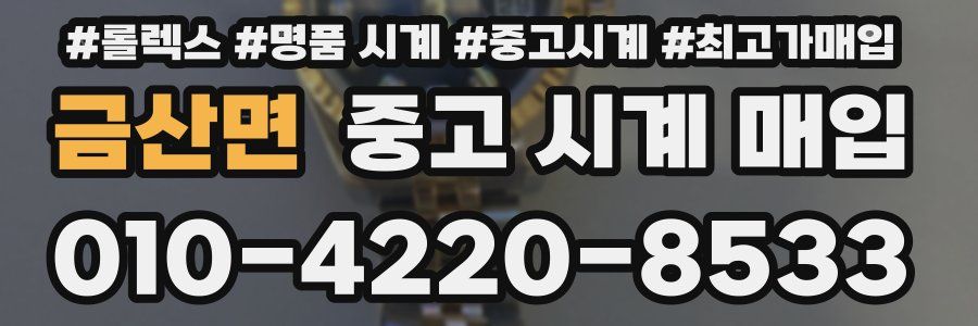 금산면 중고 시계 매입