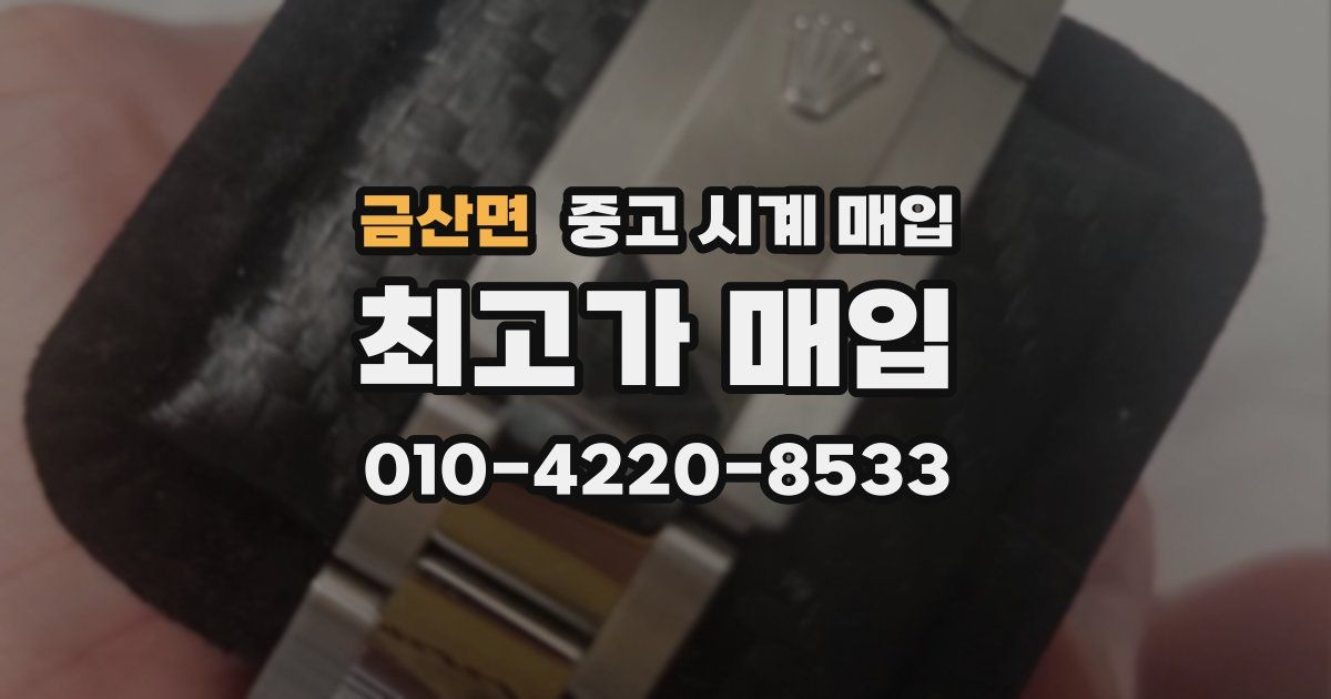 금산면 중고 시계 매입